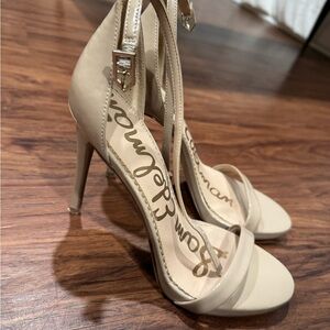 Sam Edelman Beige Strappy Heels